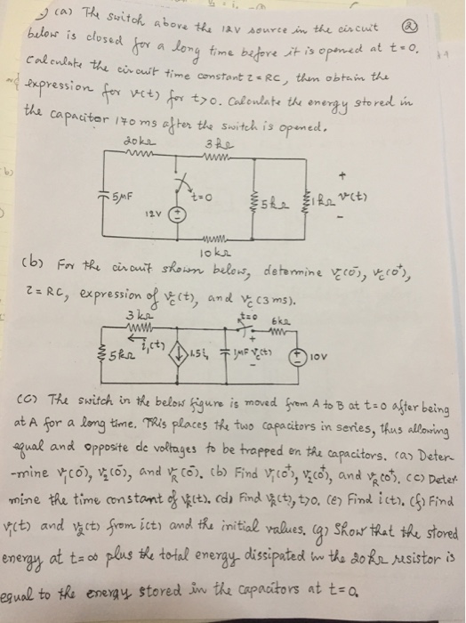 Solved A The Switch Above The 12v Source In The Circuit B Chegg Com