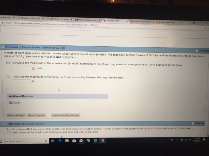 a team of eight dogs pulls a sled