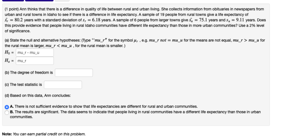 Solved 1 Point Ann Thinks That There Is A Difference In Chegg Com