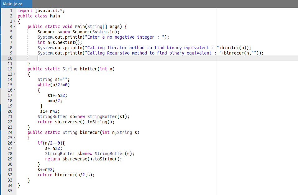 Solved Create Two Methods One Recursive One Iterative Take Non Negative Whole Number Decimal Spec Q