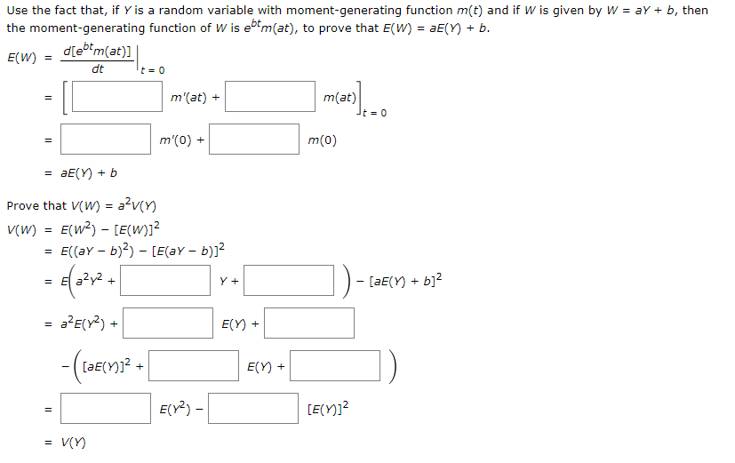 Solved Use The Fact That If G Is A Random Variable With Chegg Com