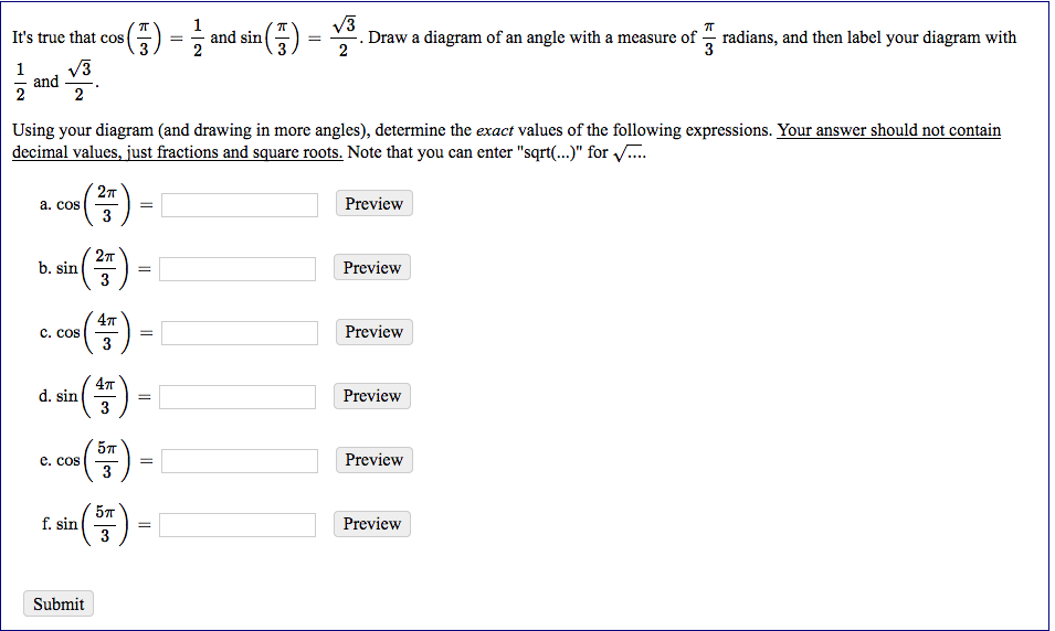 Solved P It S True That Cos It S True That Cos A 3 Chegg Com