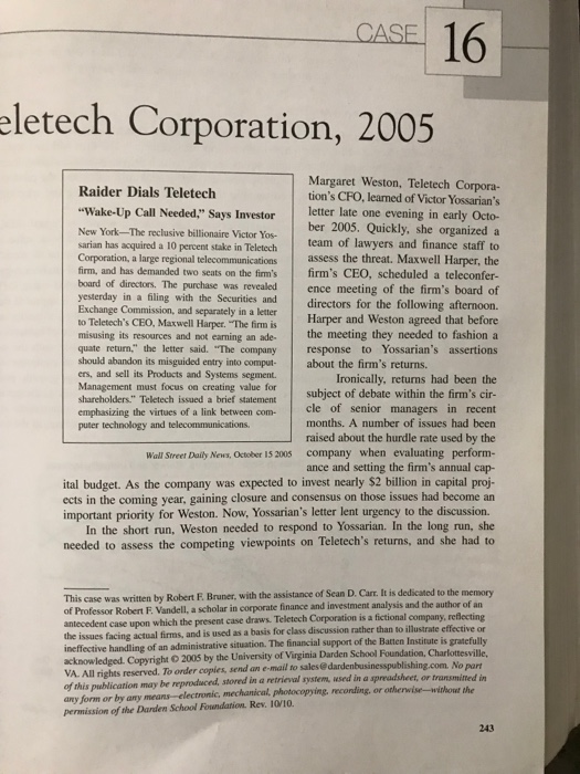 teletech corporation 2005 case solution