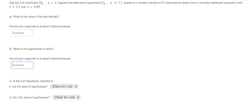 Solved Test The Null Hypothesis H X 3 3 And ơ 0 M 3 Chegg Com