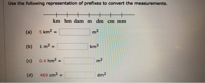 Solved Use The Following Representation Of Prefixes To Co Chegg Com