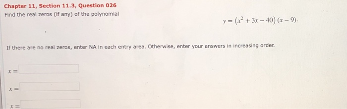 Solved Chapter 11 Section 11 3 Question 026 Find The Re Chegg Com