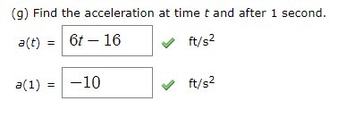 Solved H Graph The Position Velocity And Acceleration Chegg Com