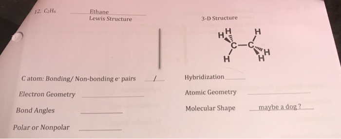 c2h6 lewis structure