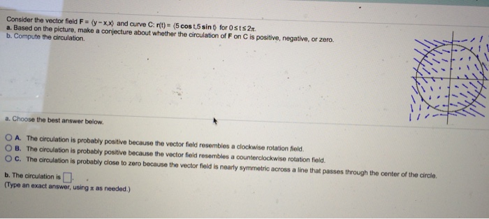 Solved Consider The Vector Field F Y X X And Curve C Chegg Com