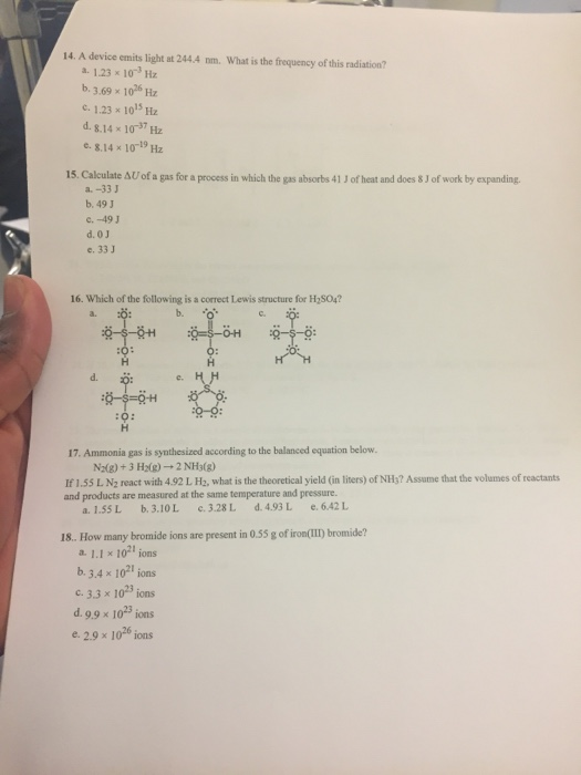 Solved 14 A Device Emits Light At 244 4 Nm What Is The Chegg Com