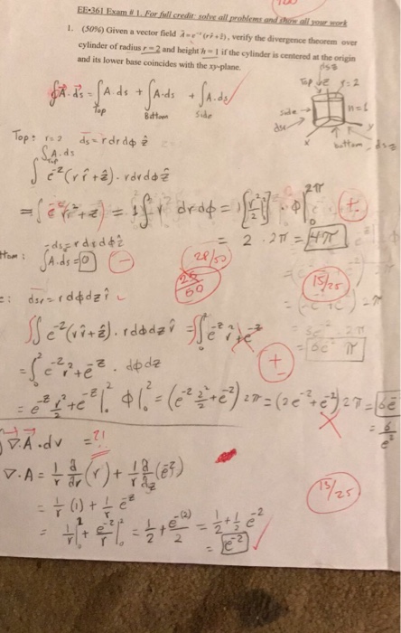 Solved L 50 Given A Vector Field A E R 均 Verify Th Chegg Com