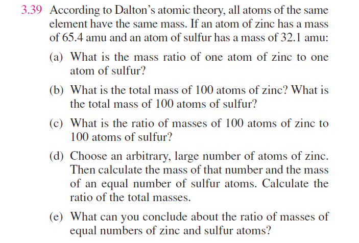 All atomas of the same element have the same All atomas of the same element have the same