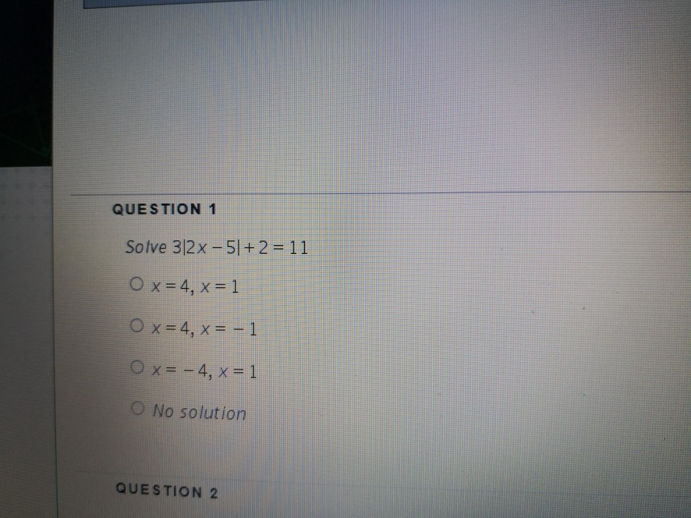 Solved Question 1 Solve 312x 51 2 11 4 X 1 Ox 4