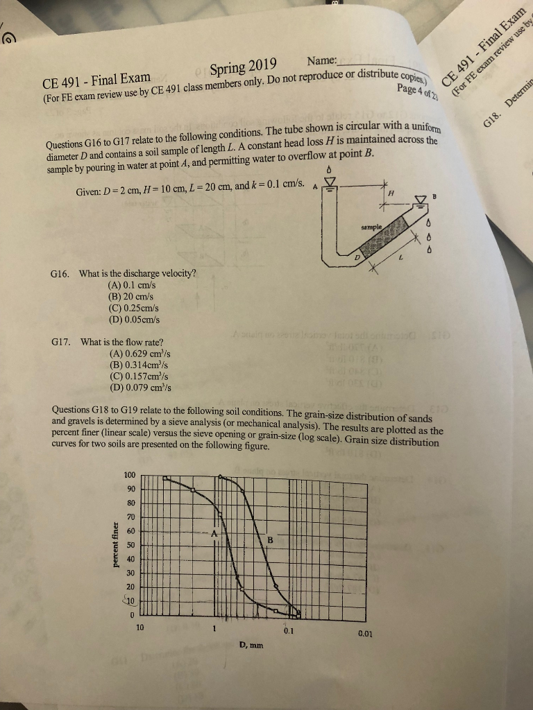 (For CE FE CE ... Exam Final Solved: Review - By 491 Use Exam