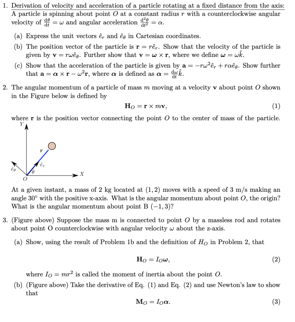 Solved Please Help Solve Number 3 Include All Relevant Eq Chegg Com