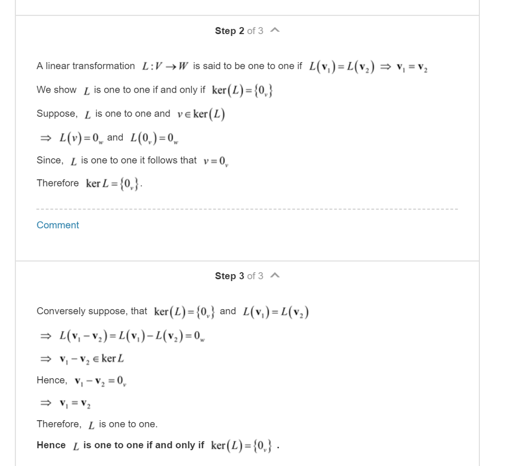 Solved Kernel And Image Proofl Inear Algebrai Don T Under Chegg Com