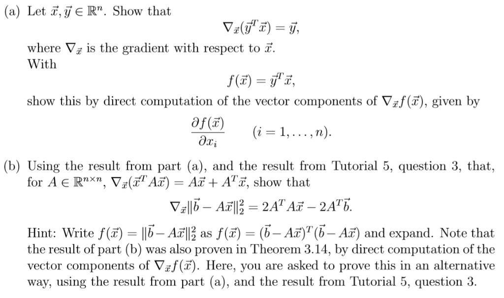 Solved A Let I 7er Show That Where V Is The Gradient Chegg Com