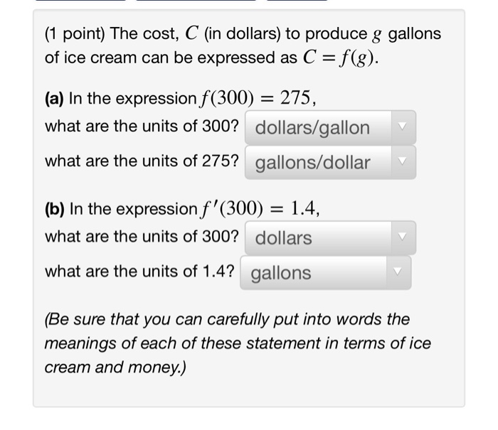 Solved LUSS Cym on dollars to produce g million units, these