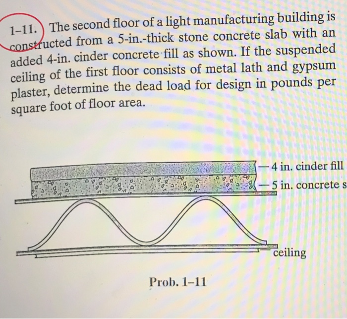 Solved 1 11 The Second Floor Of A Light Manufacturing Bu