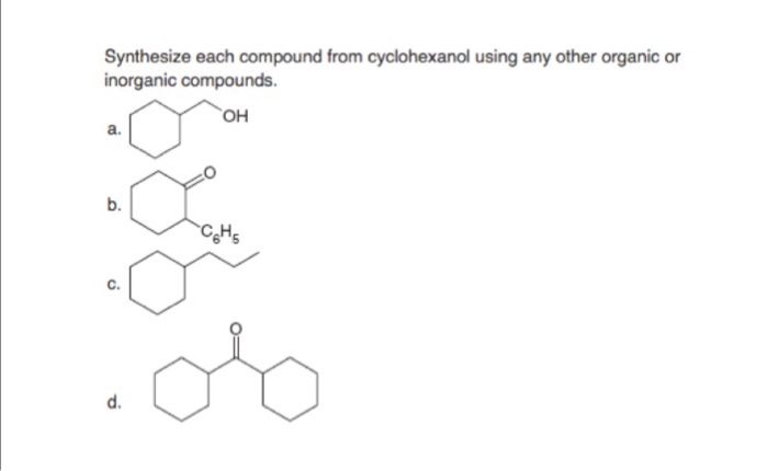 Organic chemistry synthesis reaction examples picture