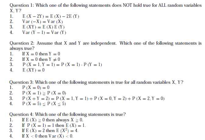 Solved Question 1 Which One Of The Following Statements Chegg Com