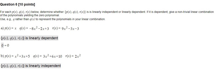 Solved Question 6 10 Points For Each P X X X Below Chegg Com