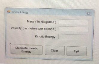 Kinetic Energy Mass ( in kilograms) Velocity ( in meters per second) Kinetic Energy Calculate Kinetic Energy Egit Cjear