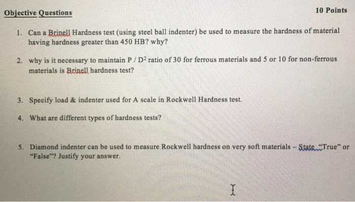 hb hardness scale