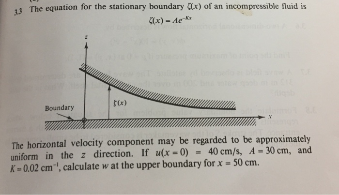 Solved The Equation For The Stationary Boundary Zeta X O Chegg Com