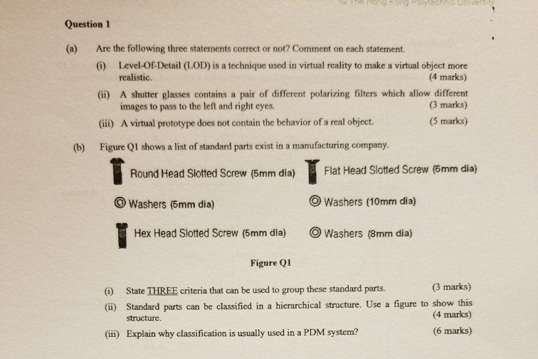 Solved 3. 3.Which of the following LOD levels does not exist