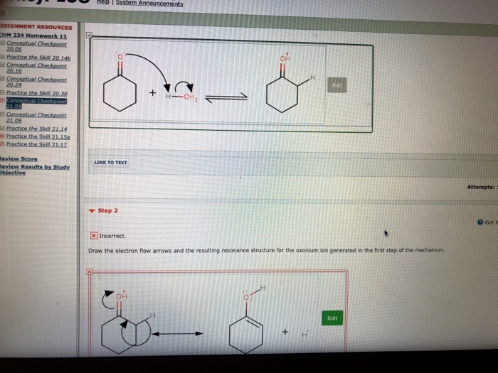Draw The Electron Flow Arrows And The Resulting Chegg 