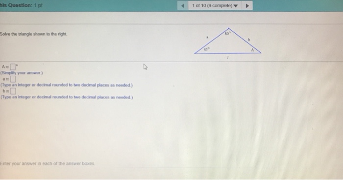 Solved His Question 1 Pl 1 Of 10 9 Complete Solve The