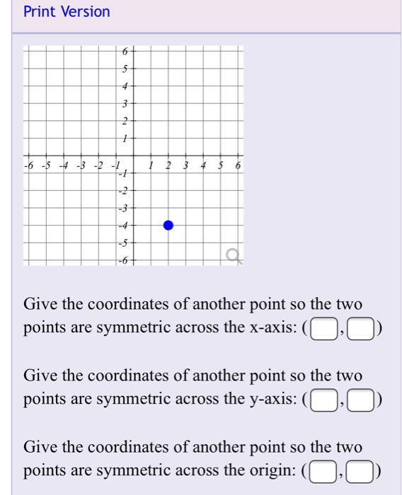 solved print version give the coordinates of another point chegg com