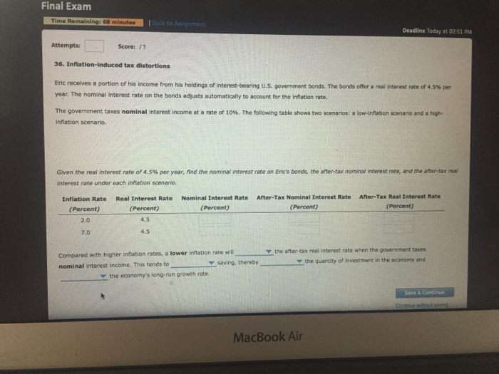 Solved Eric Receives A Portion Of His From His Hol...