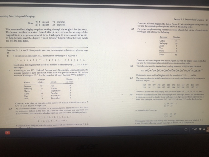 Solved Manizing Doto Lising And Grouping Section 2 2 Sem Chegg Com