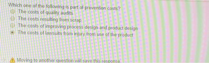 Which One Of The Following Is Part Of Prevention Chegg 