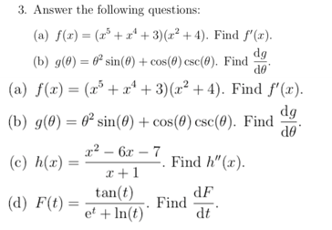 Solved 3 Answer The Following Questions A X 3 2 Chegg Com