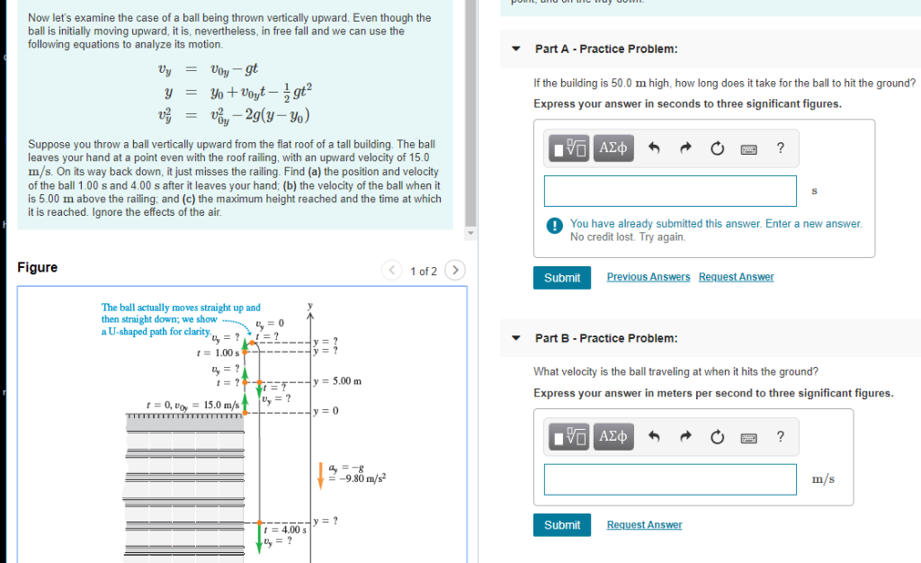 Now Let S Examine The Case Of A Ball Being Thrown Chegg Com