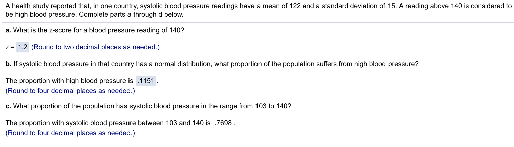 what is considered a normal blood pressure reading