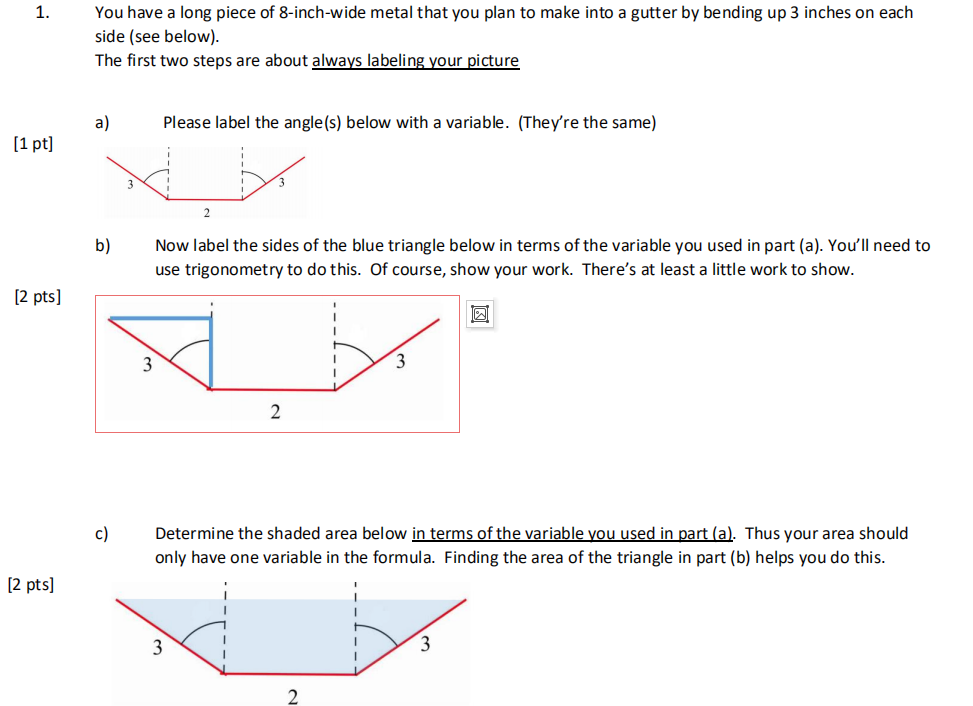 Solved You Have A Long Piece Of 8 Inch Wide Metal That Yo Chegg Com