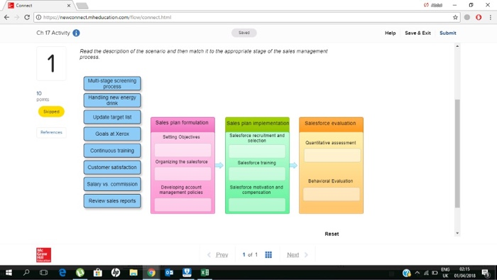 Solved Ch 17 Activity Help Save Exit Submit Read The De Chegg Com