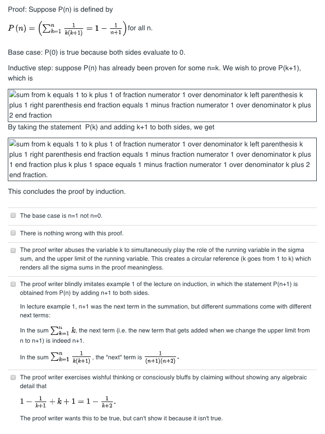 Solved Each Question Will Sk You To Judge A Proposed Proo Chegg Com