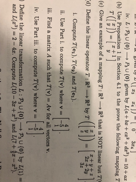 Solved B Use Proposition 1 In Section 4 1 To The Prove Chegg Com