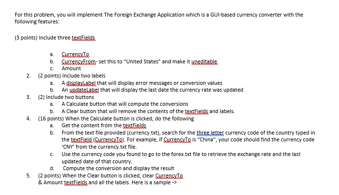 Here Is The Link To Currency Txt File Https Dri Chegg Com - 