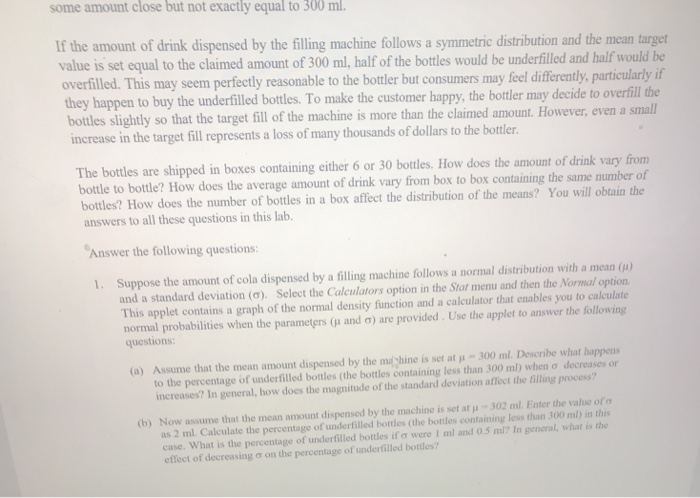 Describing sampling distribution picture
