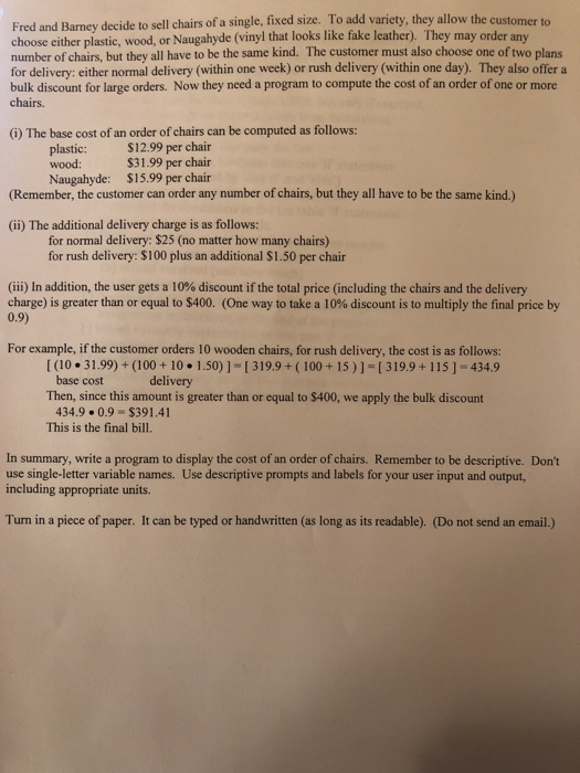 Solved This Program Is To Be Written In C The Three Su