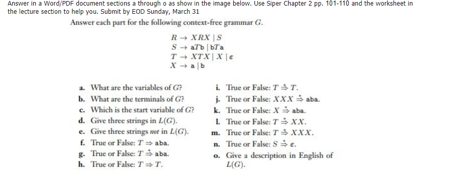 Solved Answer Word Pdf Document Sections O Show Image Use Siper Chapter 2 Pp 101 110 Worksheet L Q