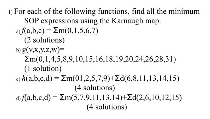 Solved 1 For Each Of The Following Functions Find All T Chegg Com