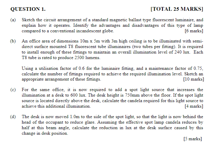 Question 1 Total 25 Marks A Sketch The Circui Chegg Com