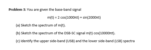 Solved 3.4-3 Signals g1 (t) = 10³e-1000tu(t) and g2 (t) =